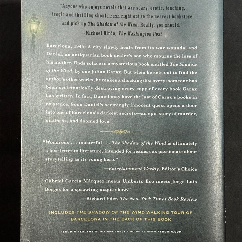 The Shadow of the Wind: A Novel by Carlos Ruiz ZafΓ³n | Fiction | Paperback Book - Picture 2 of 6